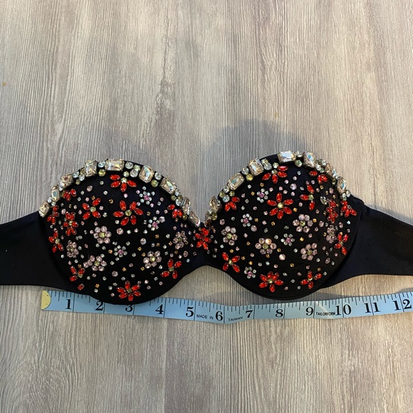 RARE Iconic luxe Very Sexy Halter Victoria’s Secret Jewelled XS-S Bikini Top - Picture 6 of 16